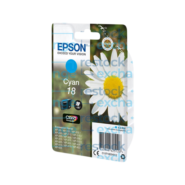 Epson 18 C13T18024012 Cyan Ink Cartridge