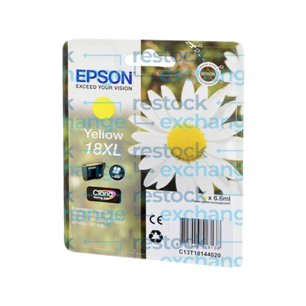 Epson 18XL C13T18144012 Yellow H/C Ink Cartridge