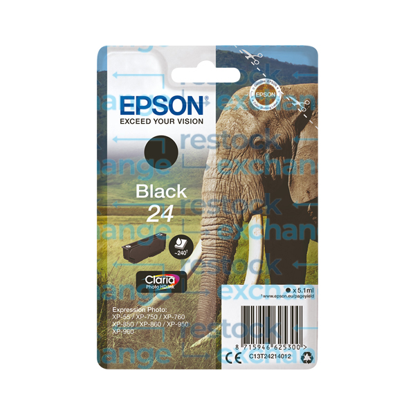 Epson 24 C13T24214012 Black Ink Cartridge