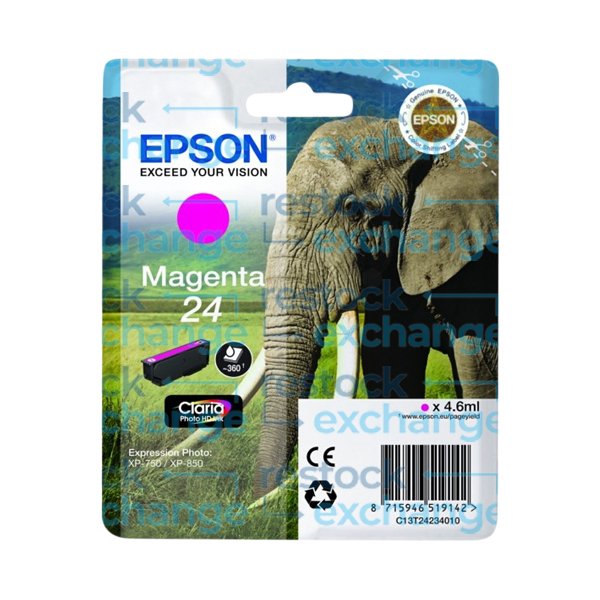 Epson 24 C13T24234012 Magenta Ink Cartridge