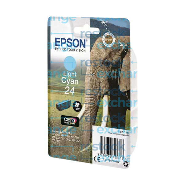 Epson 24 C13T24254012 Light Cyan Ink Cartridge