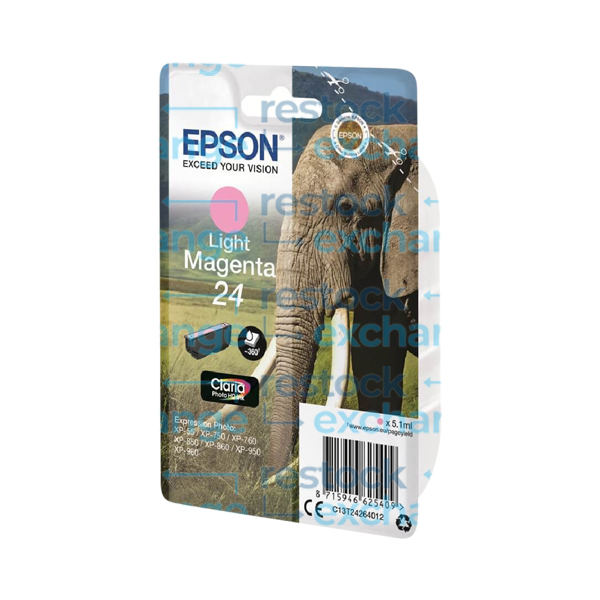 Epson 24 C13T24264012 Light Magenta Ink Cartridge