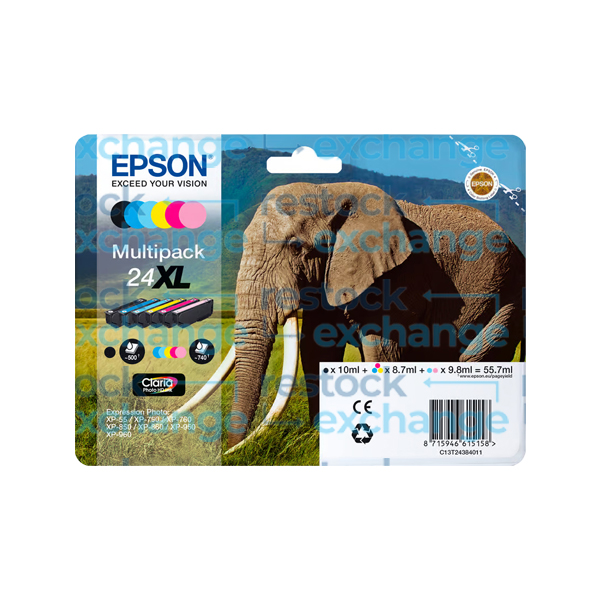 Epson 24 C13T24284510 Six-Colour Ink Cartridge Multipack