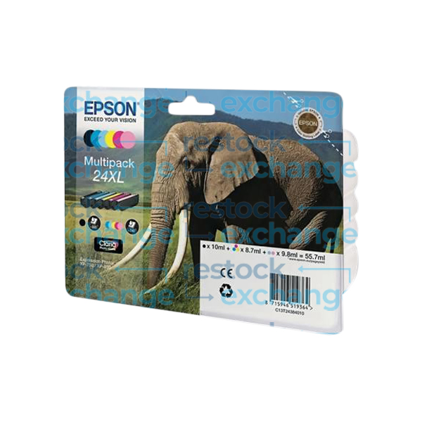 Epson 24XL C13T24384011 Six-Colour Ink Cartridge Multipack