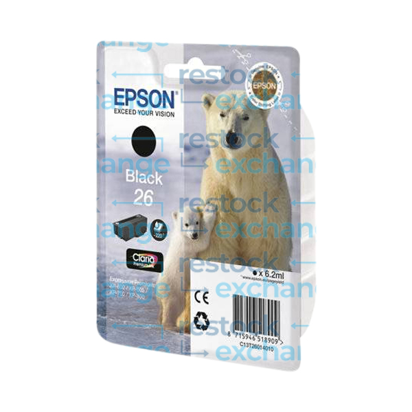 Epson 26 C13T26114012 Photo Black Ink Cartridge