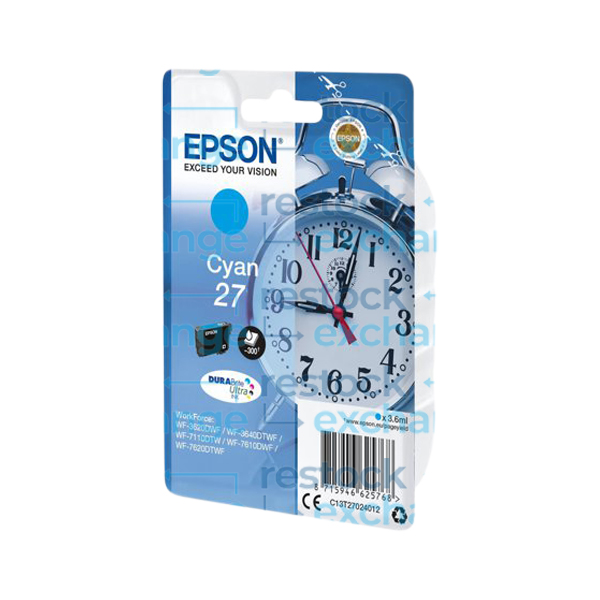 Epson 27 C13T27024012 Cyan Ink Cartridge