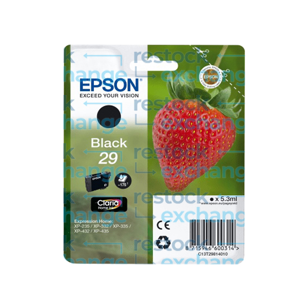 Epson 29 C13T29814012 Black Ink Cartridge