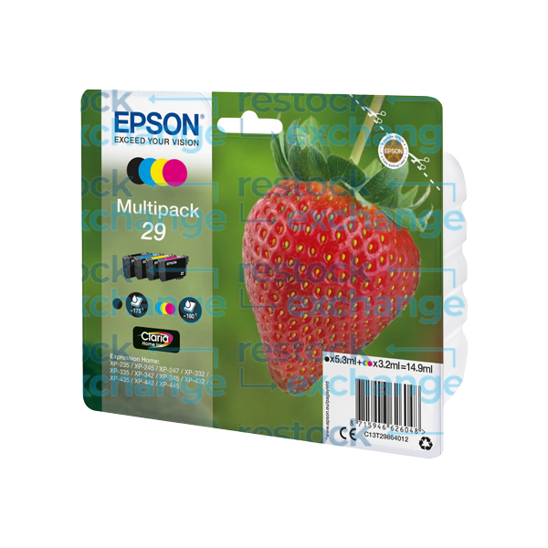 Epson 29 C13T29864012 CMYK Ink Cartridge Multipack