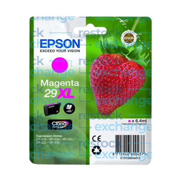 Epson 29XL C13T29934012 Magenta H/C Ink Cartridge