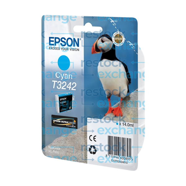 Epson T3242 C13T32424010 Cyan Ink Cartridge