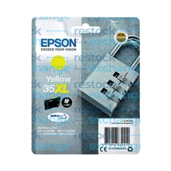 Epson 35XL C13T35944010 Yellow H/C Ink Cartridge