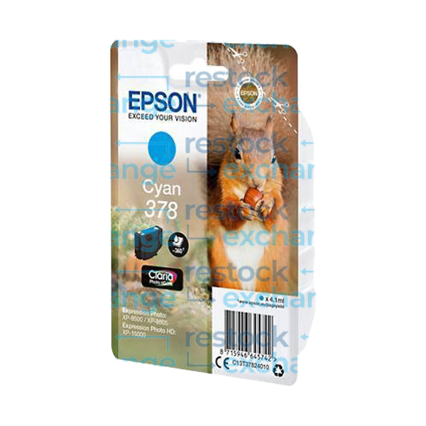 Epson 378 C13T37824010 Cyan Ink Cartridge