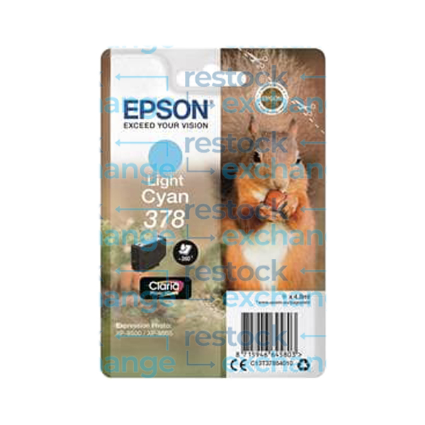 Epson 378 C13T37854010 Light Cyan Ink Cartridge
