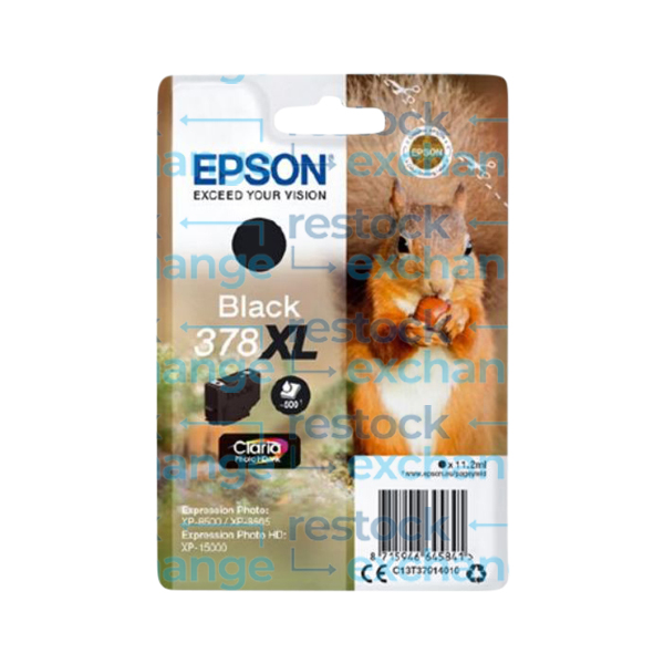 Epson 378XL C13T37914010 Black H/C Ink Cartridge