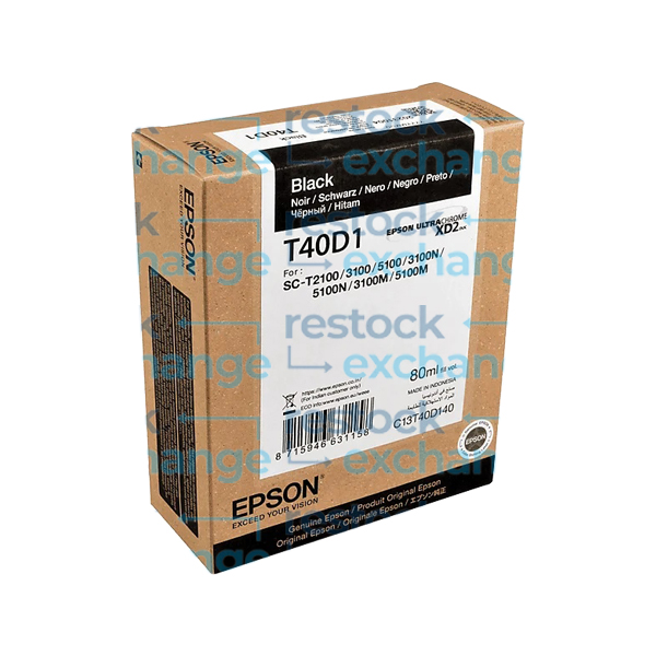 Epson XD2 C13T40D140 Black Ink Cartridge