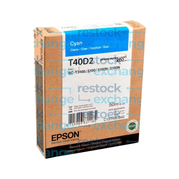 Epson XD2 C13T40D240 Cyan Ink Cartridge