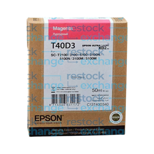 Epson XD2 C13T40D34N Magenta Ink Cartridge