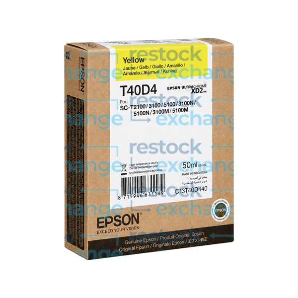 Epson XD2 C13T40D440 Yellow Ink Cartridge