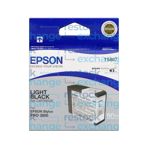 Epson T580 C13T580700 Light Black Ink Cartridge