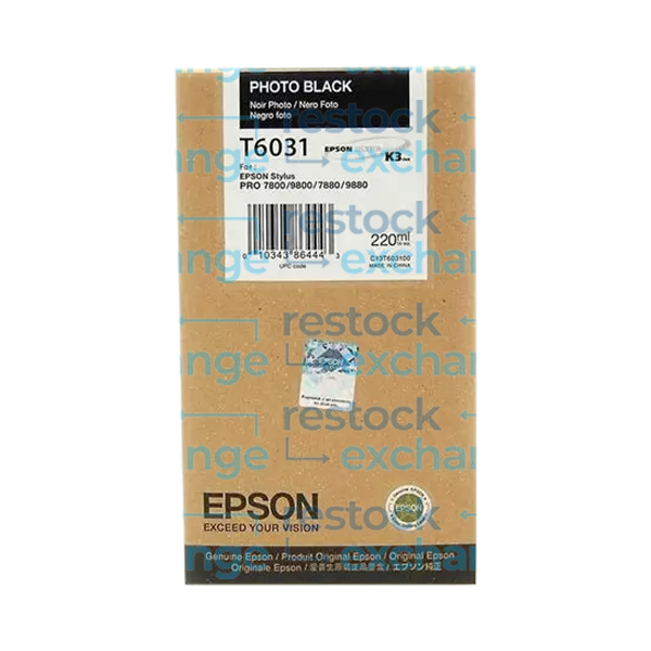 Epson T603 C13T603100 Photo Black Ink Cartridge