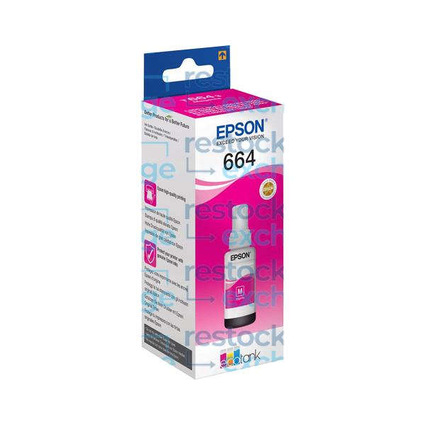 Epson 664 C13T664340 Magenta Ink Bottle