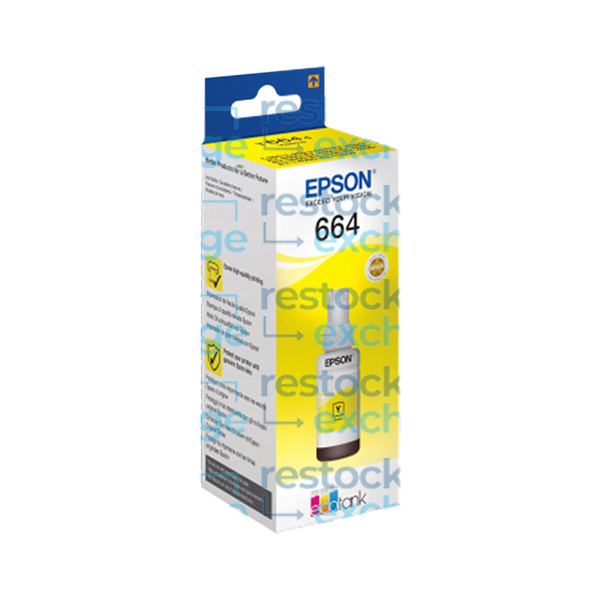 Epson 664 C13T664440 Yellow Ink Bottle