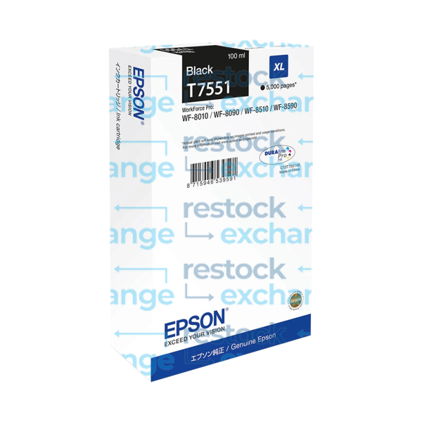Epson T755 C13T75514N Black Ink Cartridge