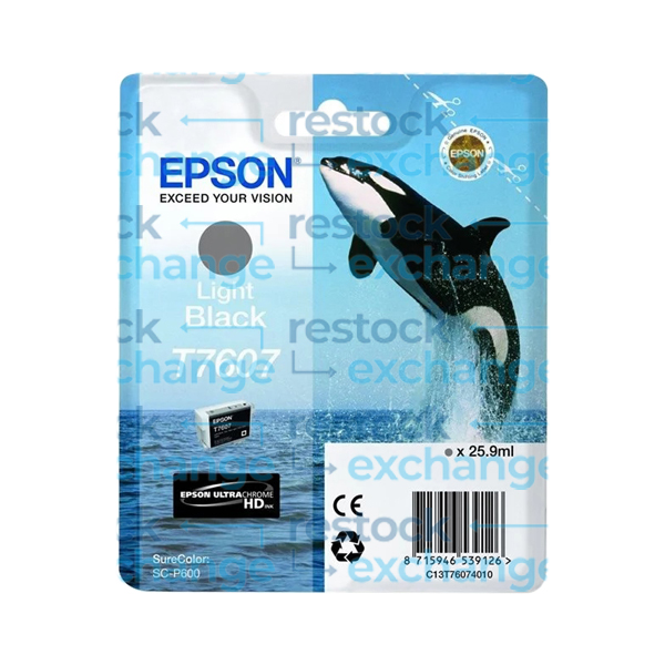 Epson T7607 C13T76074010 Light Black Ink Cartridge