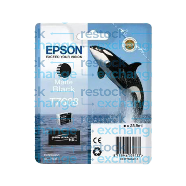 Epson T760 C13T76084N10 Matte Black Ink Cartridge