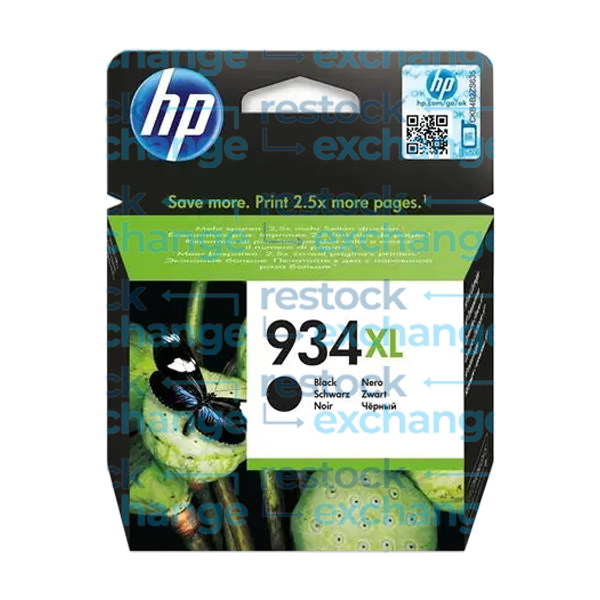 HP C2P23AE 934XL Black H/C Ink Cartridge