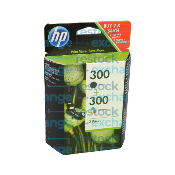 HP CN637EE 300 Multipack - Black and Tri-Colour Ink Cartridges