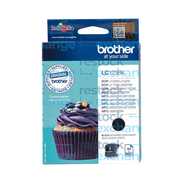 Brother LC123BK Black Ink Cartridge