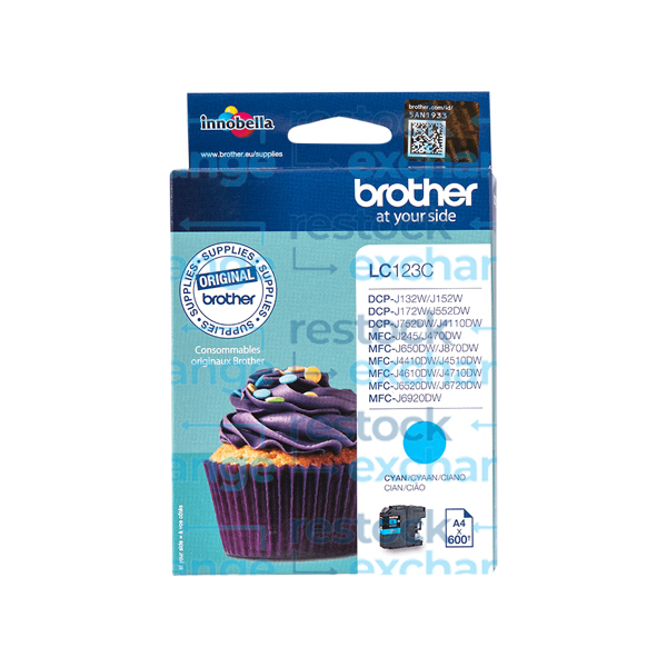 Brother LC123C Cyan Ink Cartridge