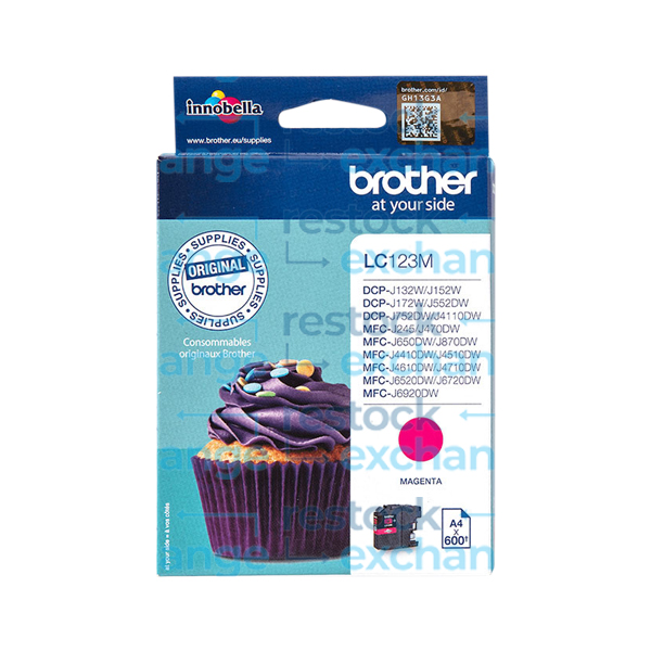 Brother LC123M Magenta Ink Cartridge
