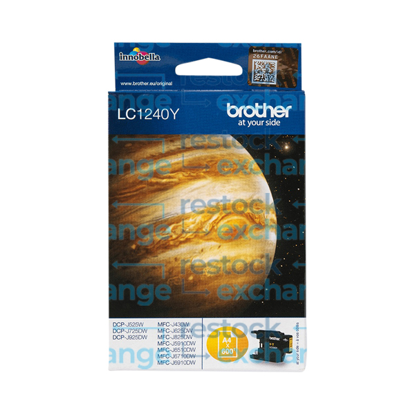 Brother LC1240Y Yellow Ink Cartridge