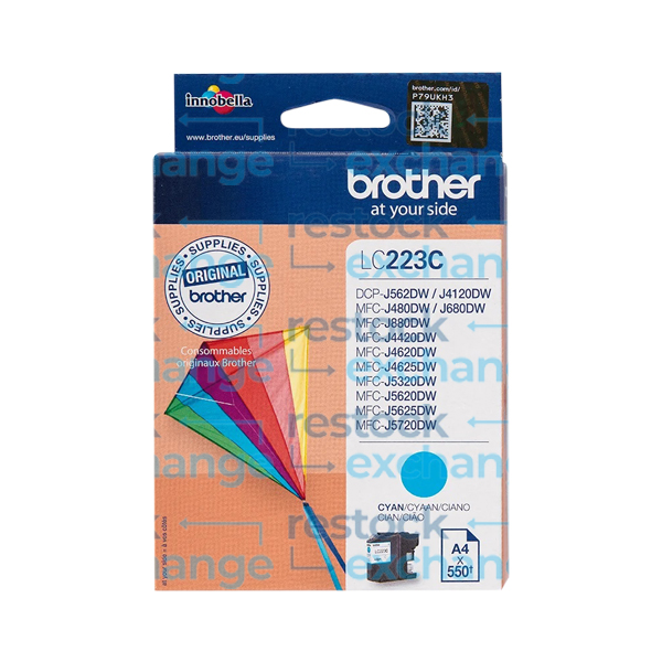 Brother LC223C Cyan Ink Cartridge