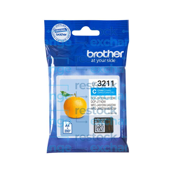 Brother LC3211C Cyan Ink Cartridge