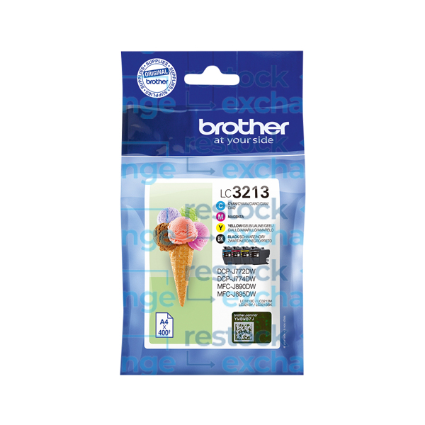 Brother LC3213 Multipack - Full Set of 4 Ink Cartridges - LC3213VAL