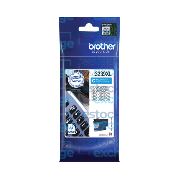 Brother LC3239XLC Cyan H/C Ink Cartridge