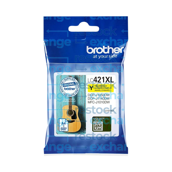 Brother LC421XLY Yellow H/C Ink Cartridge