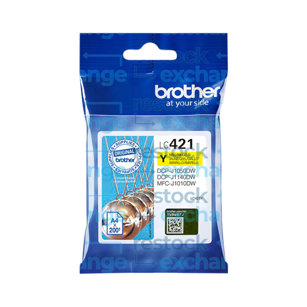 Brother LC421Y Yellow Ink Cartridge