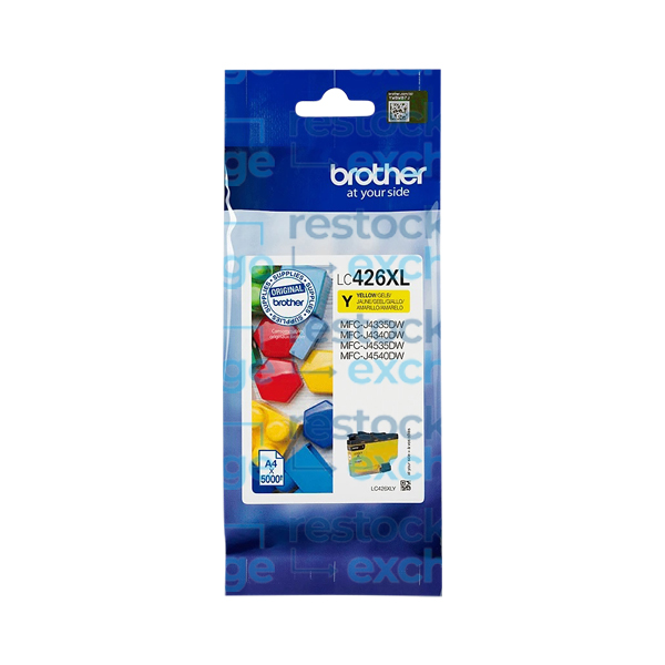 Brother LC426XLY Yellow H/C Ink Cartridge