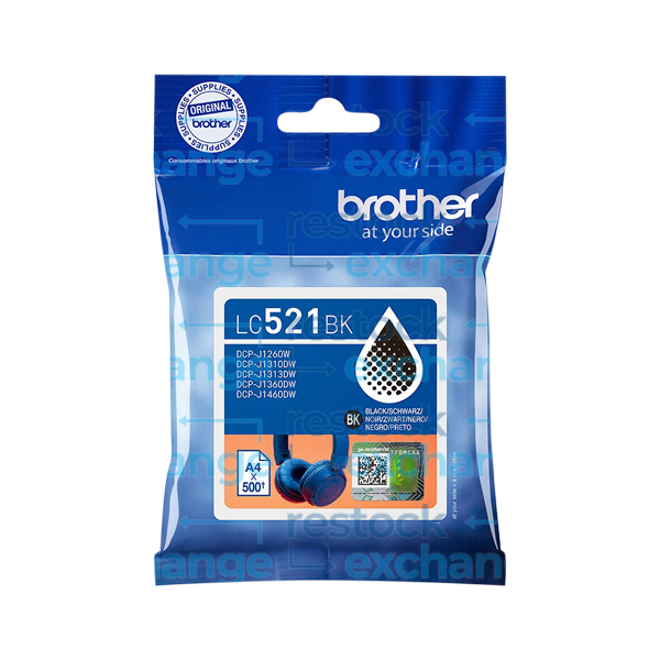 Brother LC521BK Black Ink Cartridge