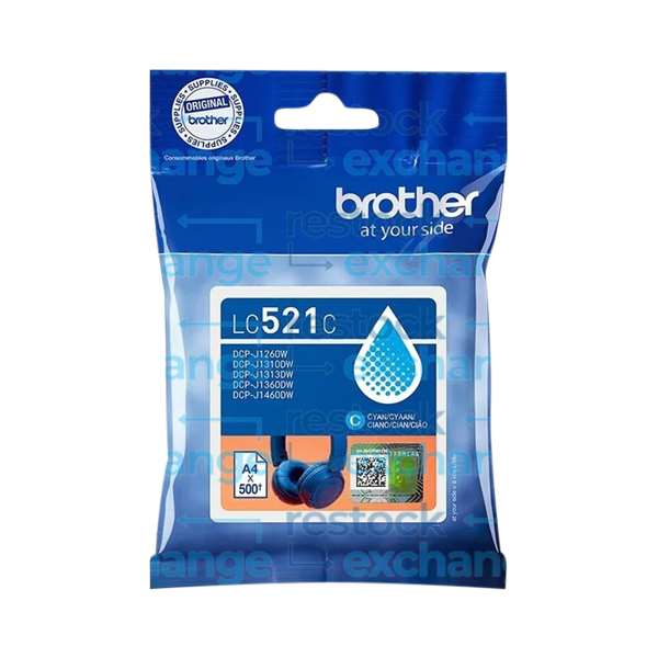 Brother LC521C Cyan Ink Cartridge